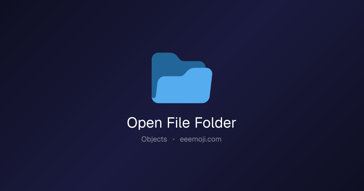 📂 Open File Folder Emoji: Meaning, Trends & Copy