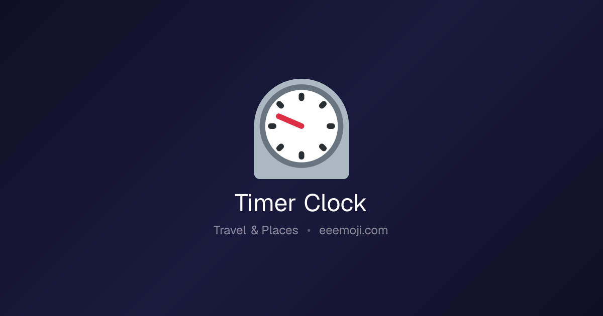 ⏲️ Timer Clock Emoji: Meaning, Trends & Copy